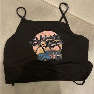 black tank top from Romwe